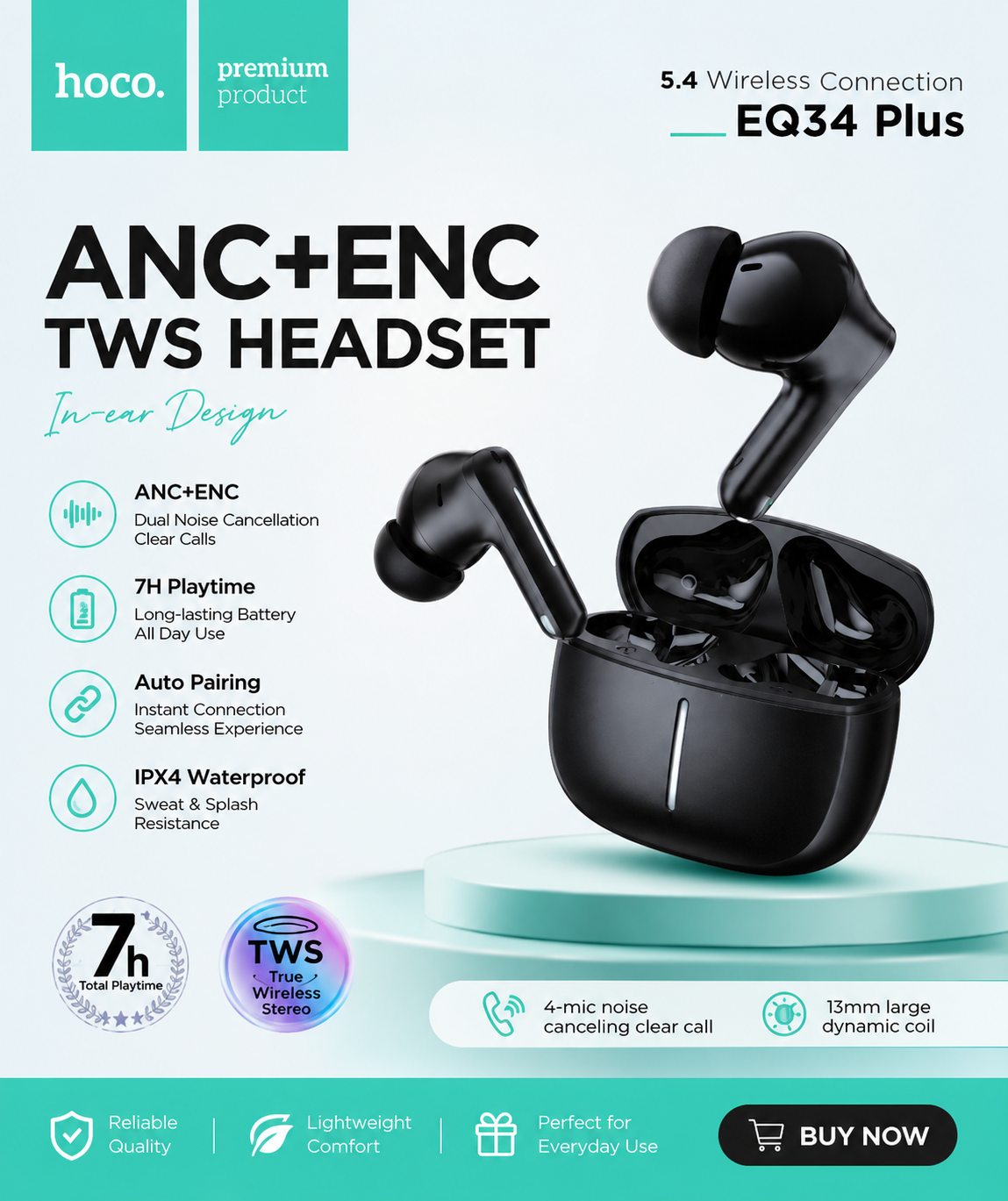 Hoco EQ34 Plus Original ANC+ENC